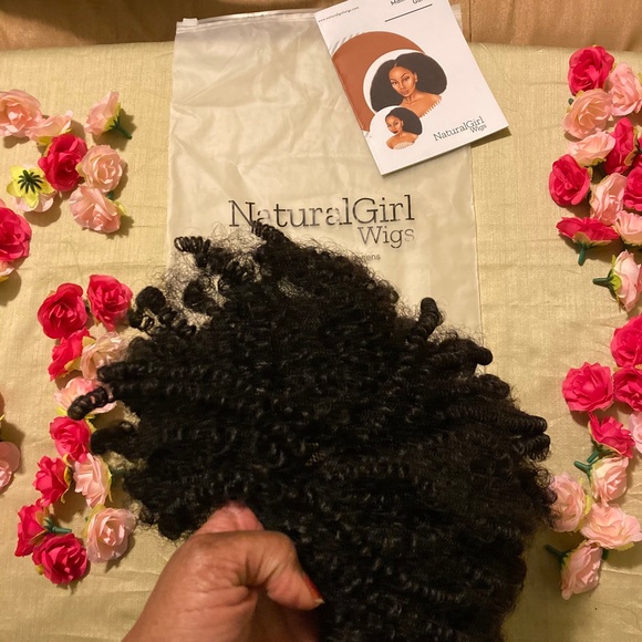NWT Faux Kinky Coily Ponytail by Natural Girl Wigs Color 1B Length 12 inches - Picture 13 of 13